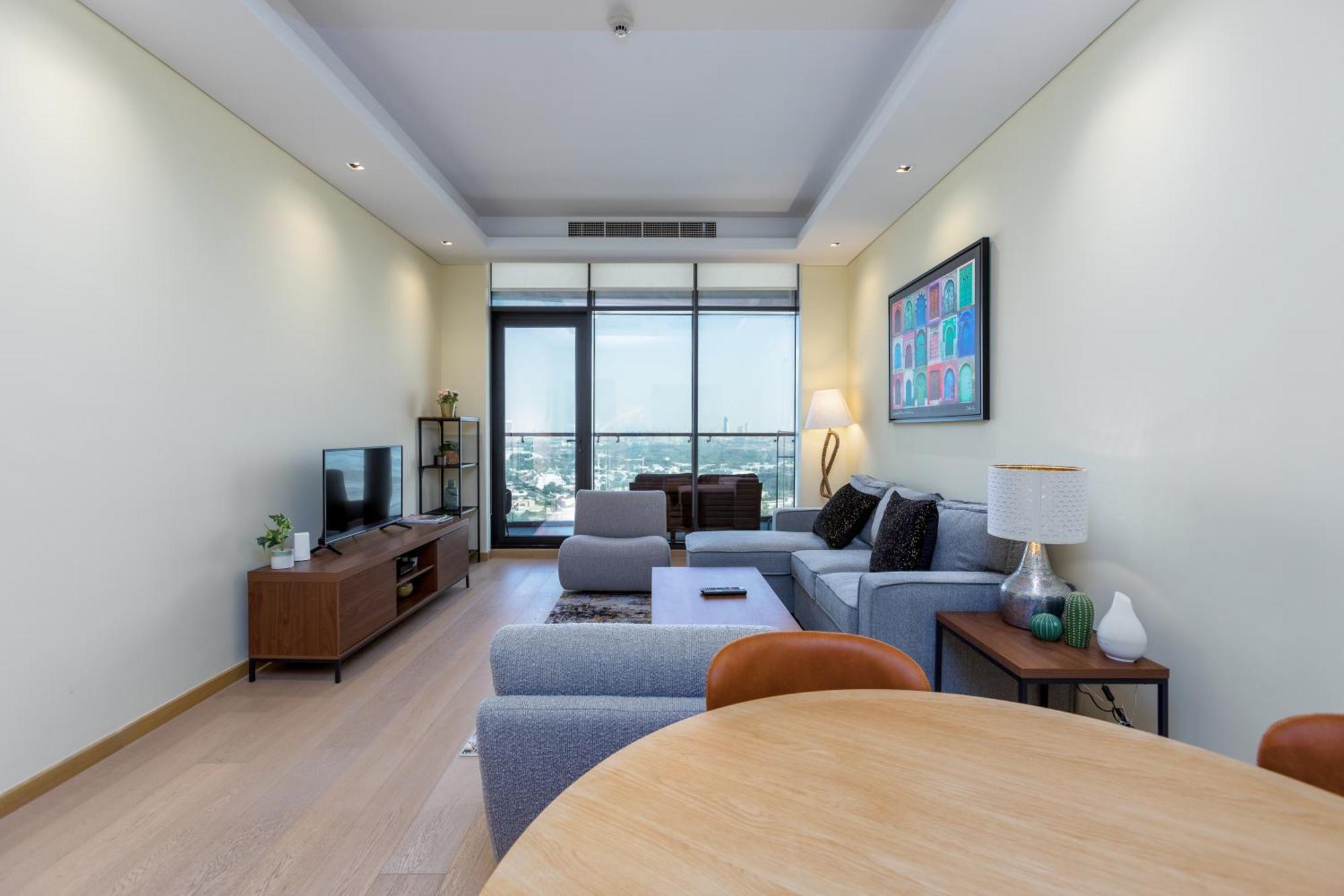 Modern 1Br Apartment, High Floor, Near Dubai Mall מראה חיצוני תמונה