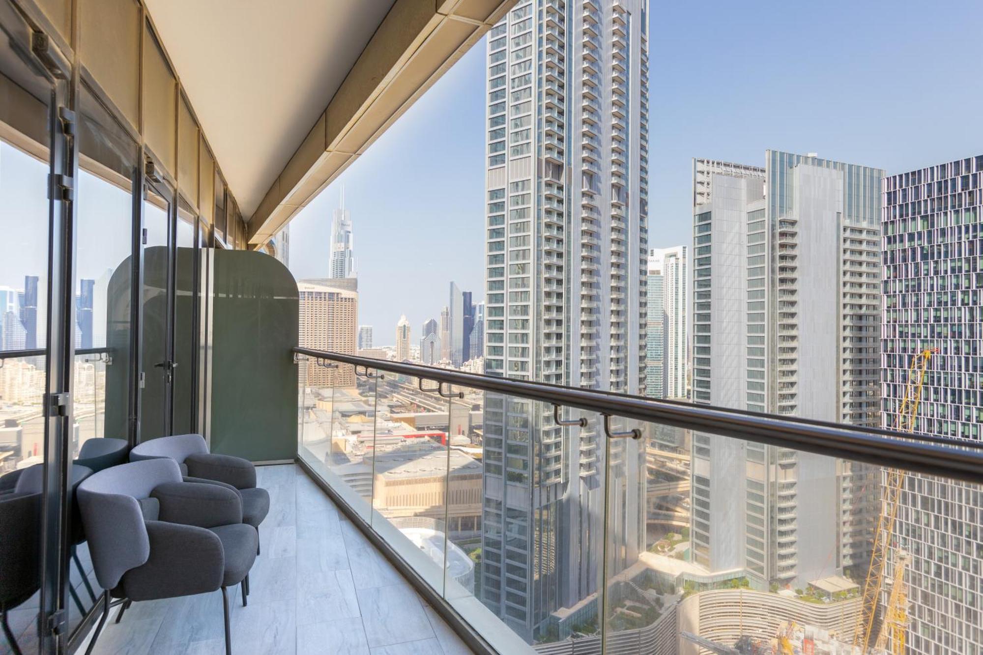 Modern 1Br Apartment, High Floor, Near Dubai Mall מראה חיצוני תמונה