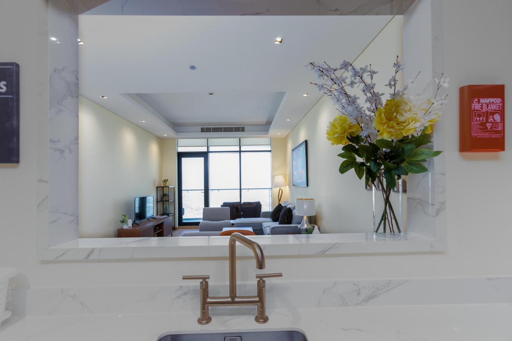 Modern 1Br Apartment, High Floor, Near Dubai Mall מראה חיצוני תמונה