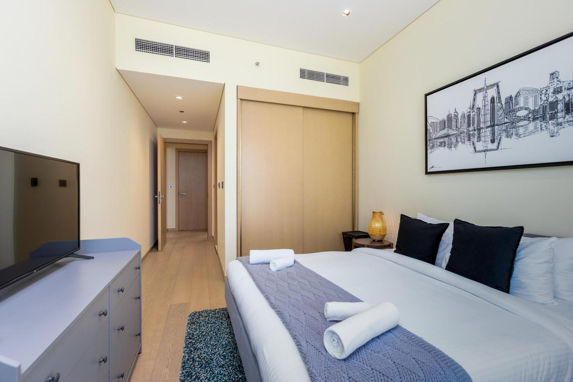 Modern 1Br Apartment, High Floor, Near Dubai Mall מראה חיצוני תמונה